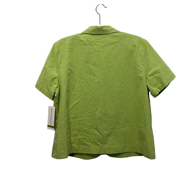 Alfred Dunner Shirt Women Size 14 Cherry Ladybugs Embroidered Sequins New Green - Picture 7 of 12